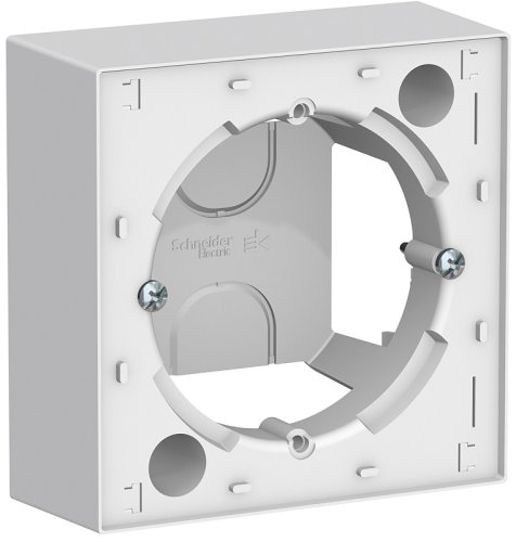 Коробка для наружнего монтажа Systeme Electric AtlasDesign белый фото Коробка для наружнего монтажа Systeme Electric AtlasDesign белый картинка